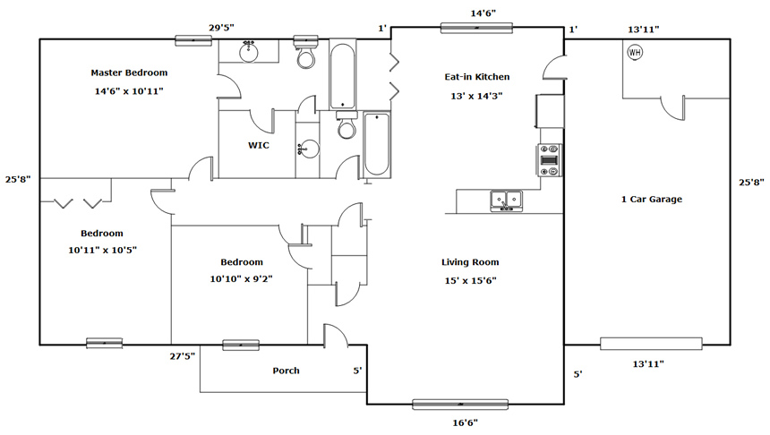 226 Riley St , Columbia SC 29201 - Interactive FLoor Plan